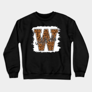 Wild Cat School spirit Leopard Back to School Crewneck Sweatshirt